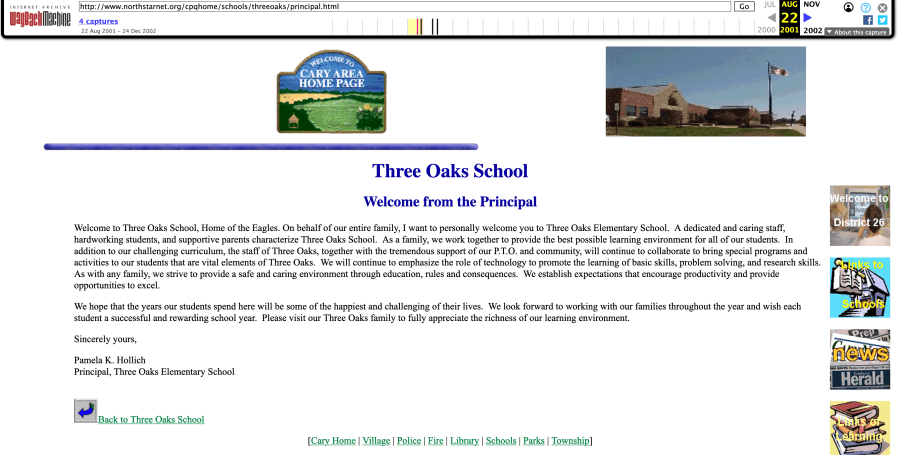 Three Oaks School - Cary Community Consolidated School District 26